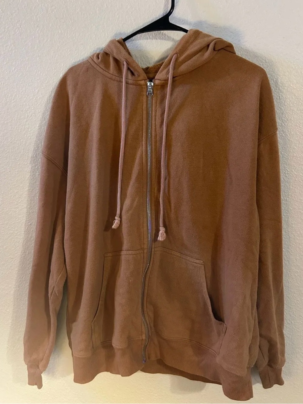 wild fable Caramel Brown Zip-Up Hoodie